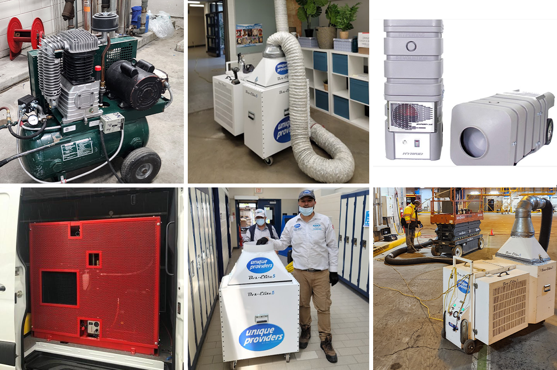 Commercial-grade duct cleaning equipment