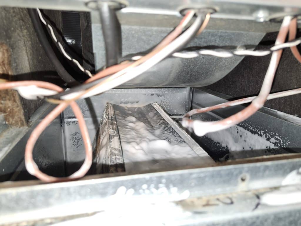 Furnace blower cleaning