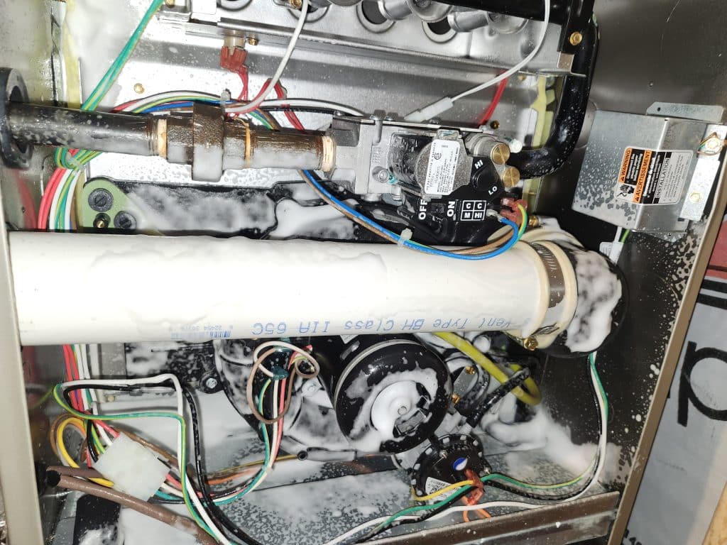 Furnace blower cleaning
