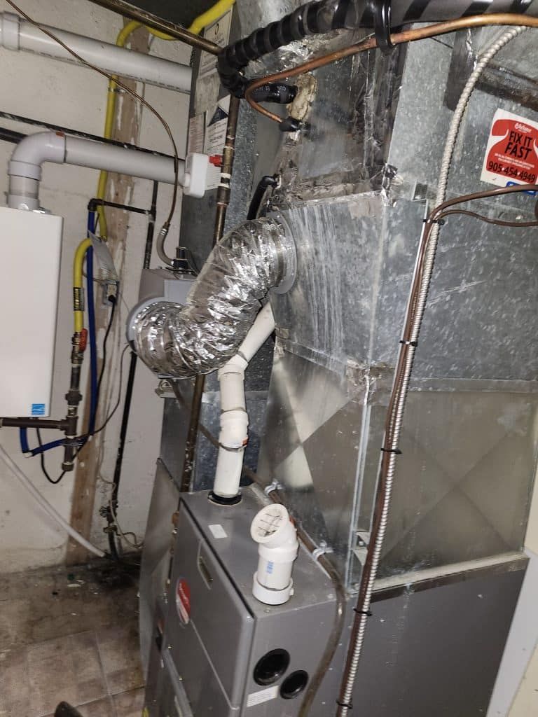 Furnace blower cleaning