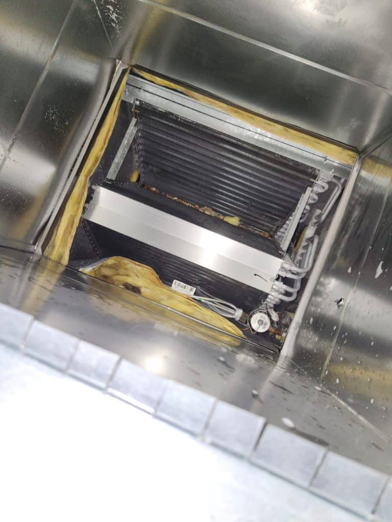 AC coil cleaning