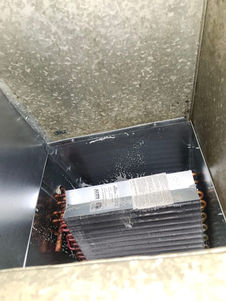 AC coil cleaning