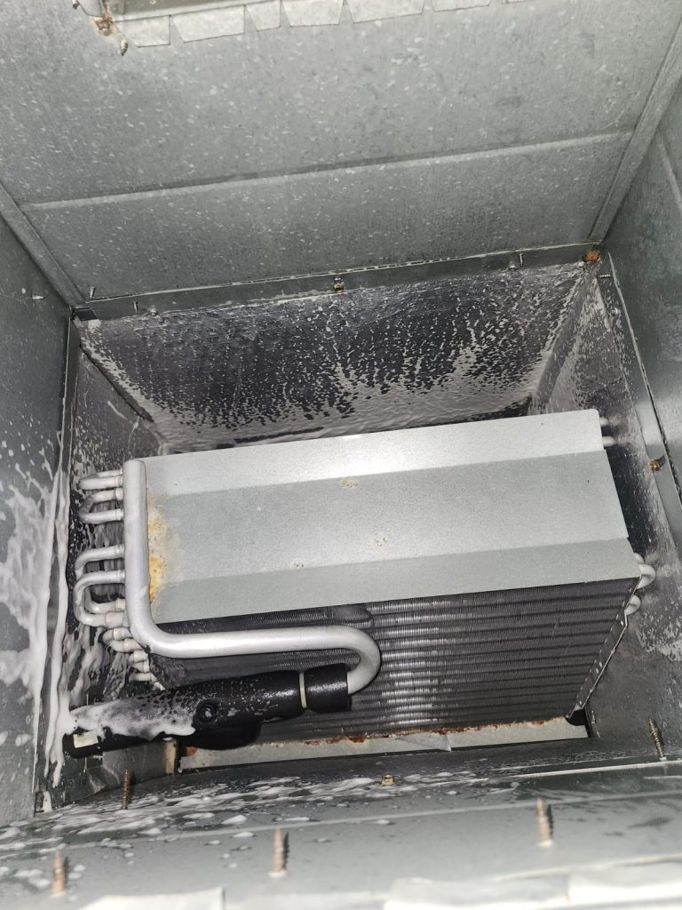 AC coil cleaning