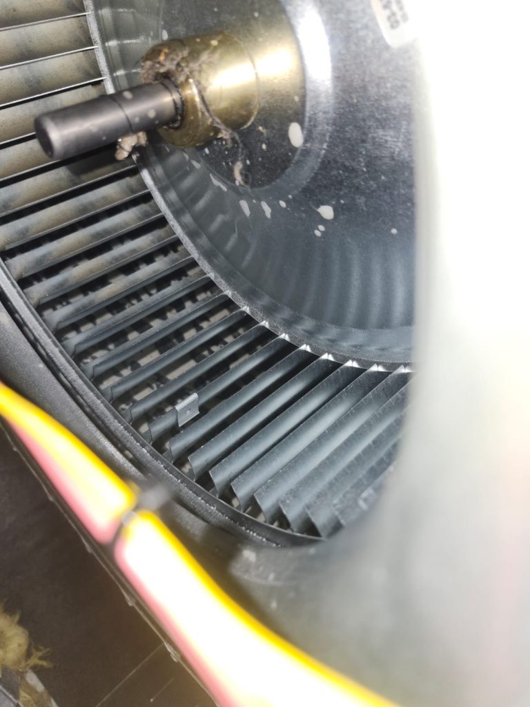 Furnace blower cleaning