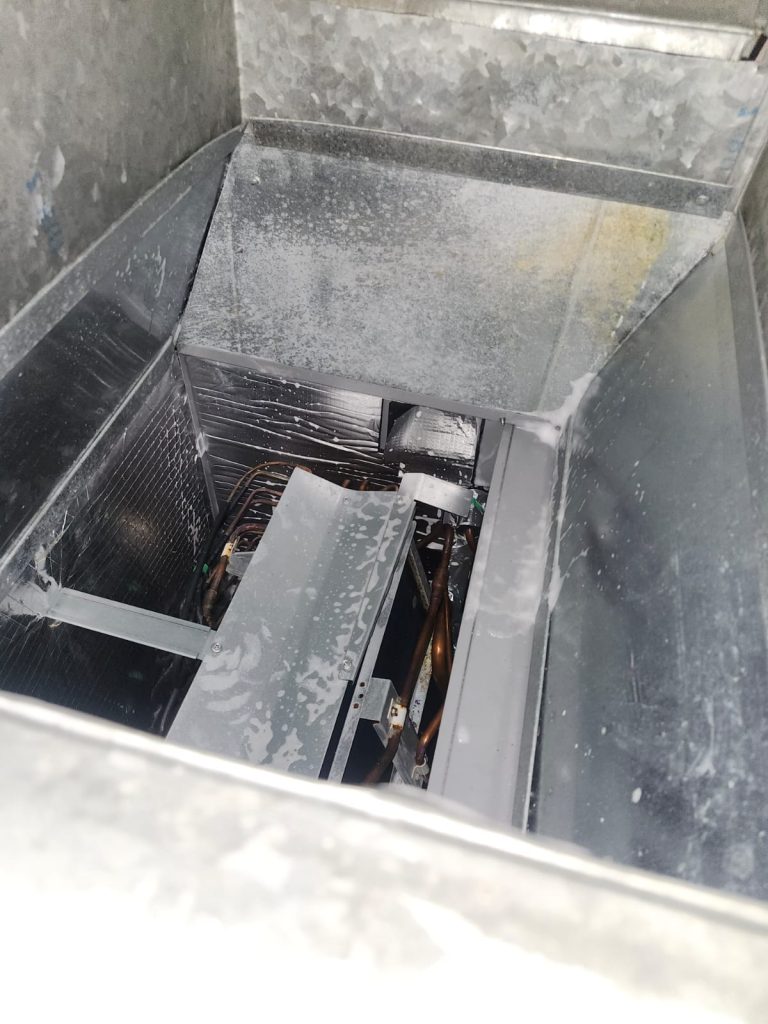 AC coil cleaning
