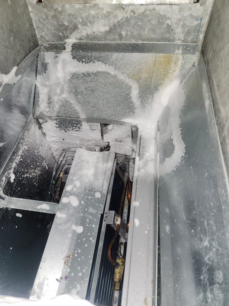 AC coil cleaning