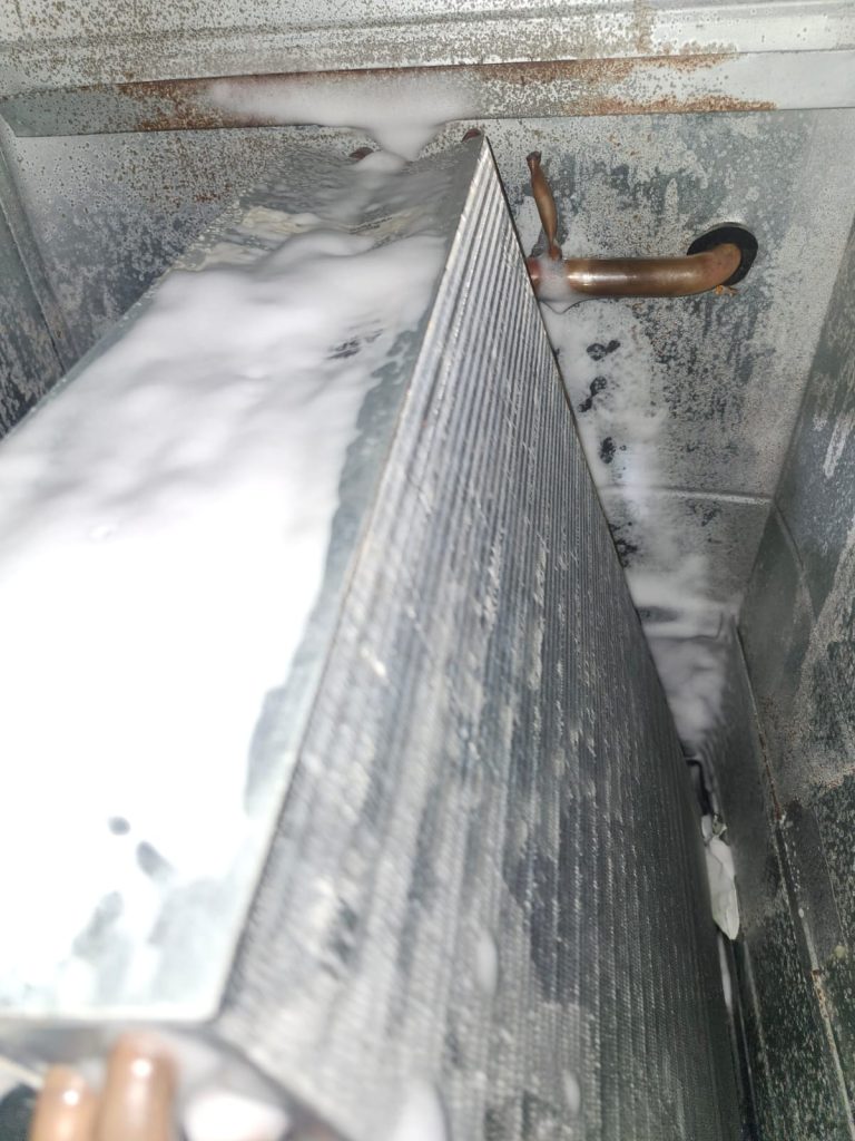 AC coil cleaning